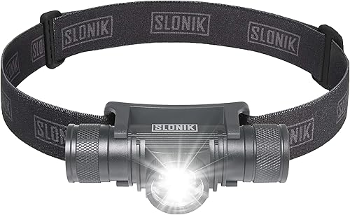 Miniatura 9 de SLONIK Linterna frontal recargable para adultos, 1000 lúmenes, linterna LED súper brillante de 60 pies, ligera, resistente, IPX8, luz de casco duro