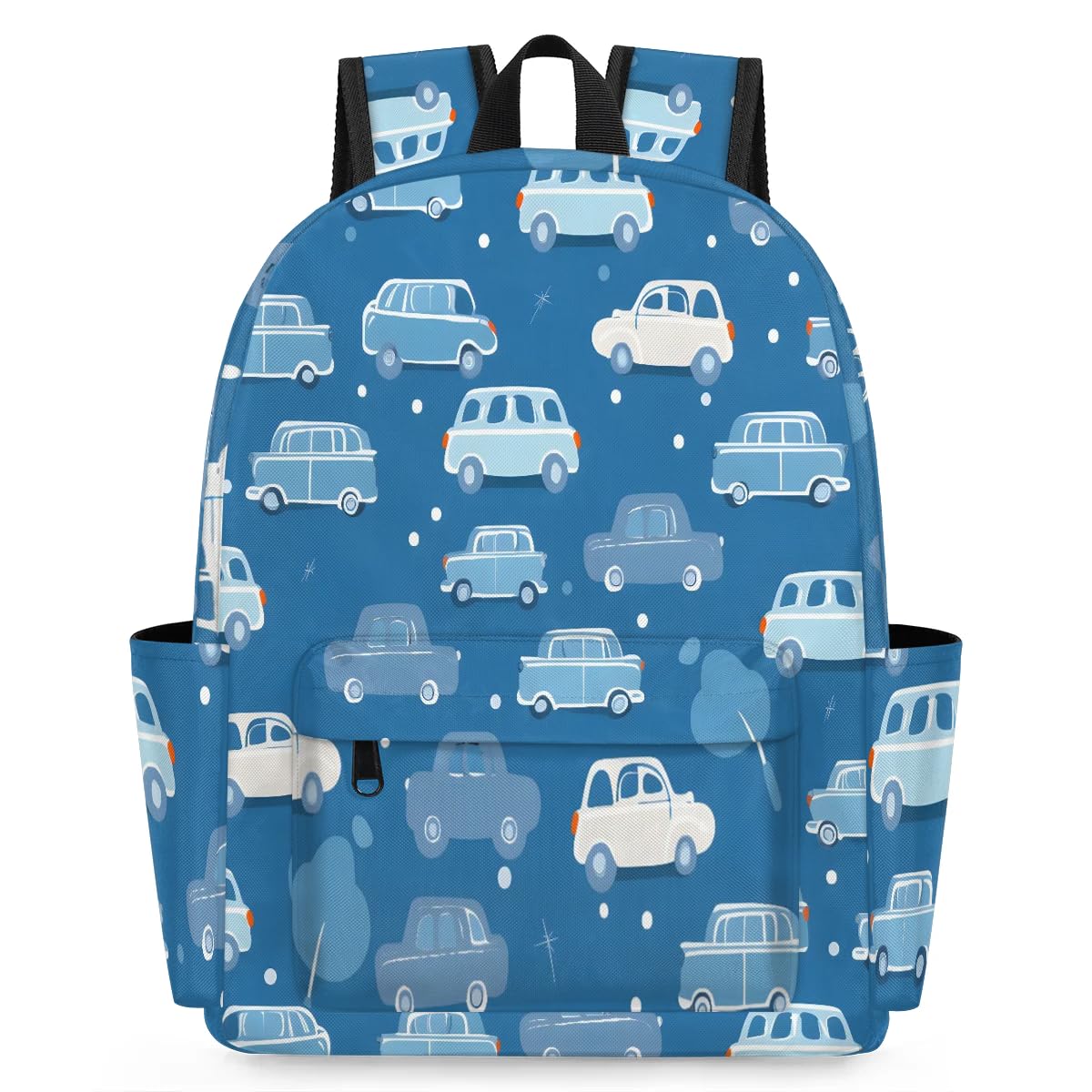 HUXINO Cute Car Theme Kids Backpack for School Boys Girls Toddler Children Preschool Book Bag Kindergarten Student Travel Daypack