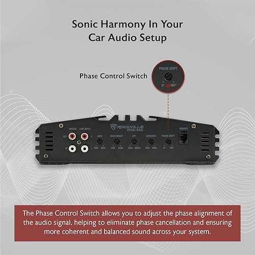 Miniatura 3 de Rockville RVA-M2  Amplificador de 2500 W pico625 W CEA RMS