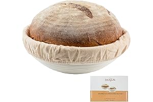 Benetton 9-inch Round Bread Banneton Proofing Basket Handmade Rattan Artisan Perfect