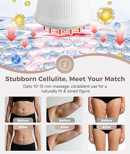 Miniatura 6 de Masajeador de drenaje linfático, herramienta de masaje anticelulitis, máquina para esculpir el cuerpo con terapia de luz roja, calefacción,