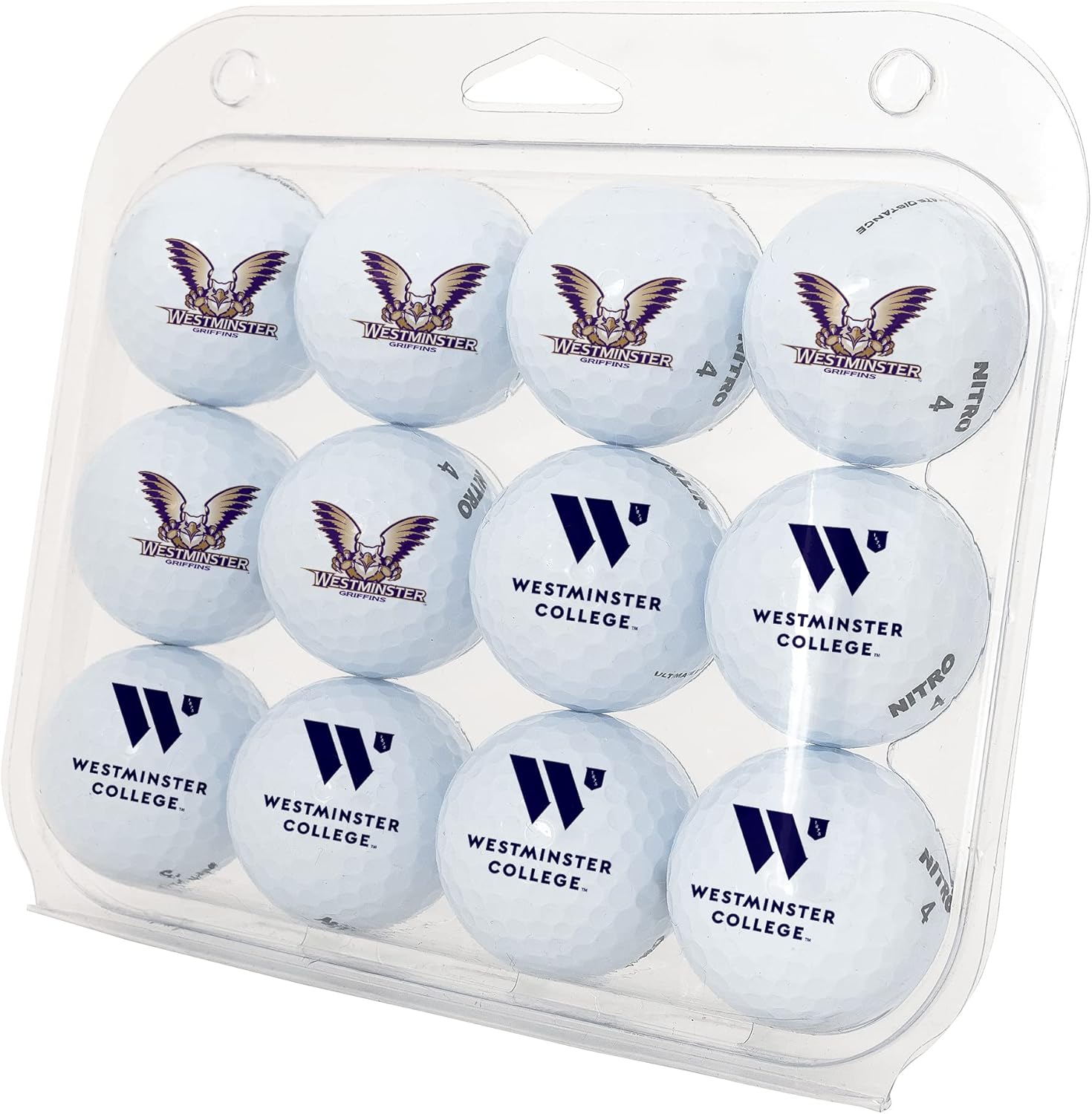 Desert Cactus Westminster College Golf Balls 12 Pack – Westminster Griffins Full Color Dozen – Officially Licensed Sport Team Accessory