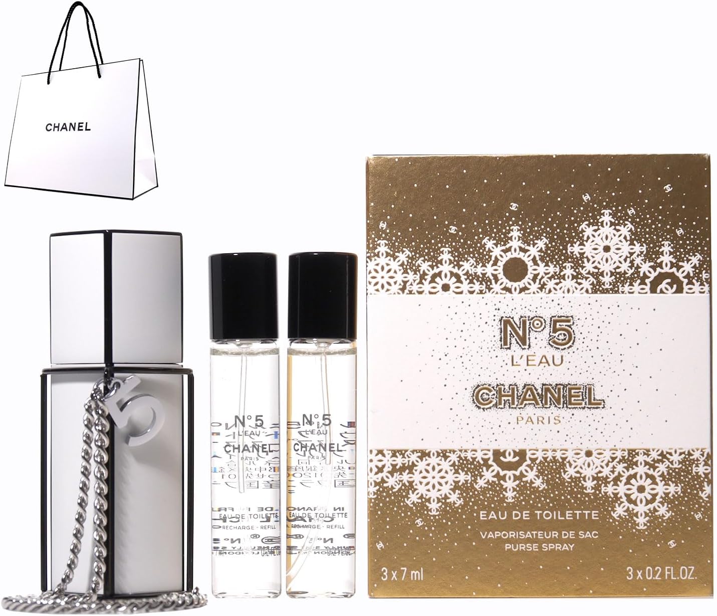 新品 2024クリスマス限定 シャネル N5 ロー 3 x 7 ml