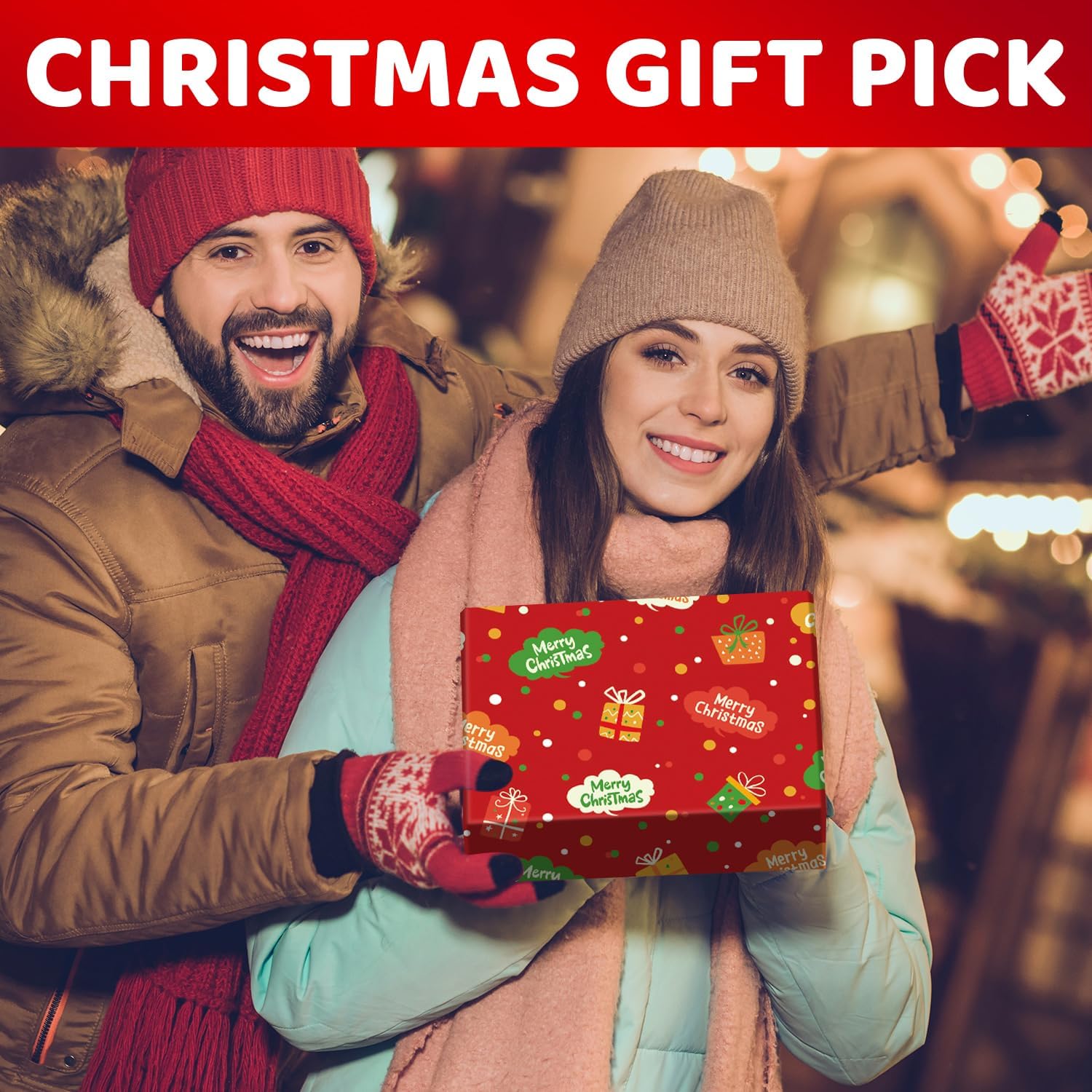 HAPPYPOP Funny Christmas Socks - Xmas Stocking Stuffer Gift Ideas for Holiday Women Men - Image 2