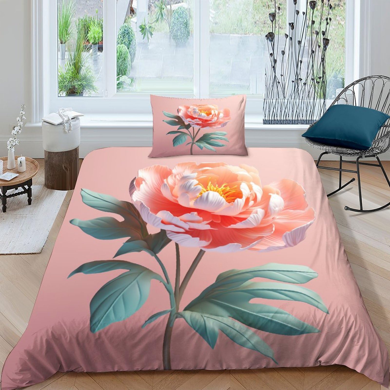 Housse de couette lit simple Dourdan 135x200 parure idéale pour chambre d'enfant
