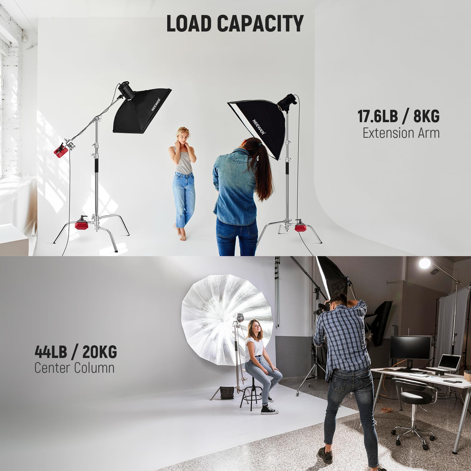 NEEWER Cスタンド ニーワー 2パック Amazon.com : Neewer 100% Stainless Steel C-Stand (2-Pack