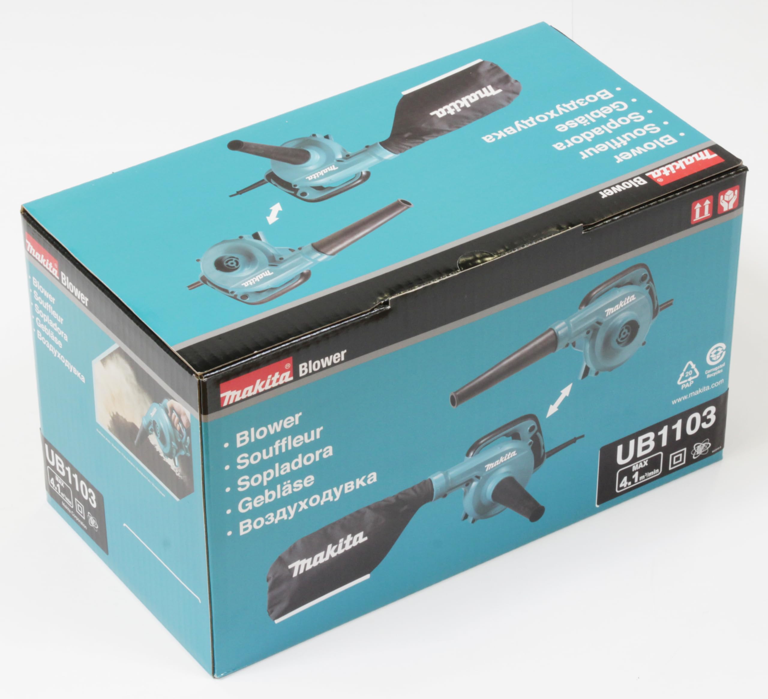 Makita SOFFIAT-ASPIRATORE 600W, Con cavo elettrico