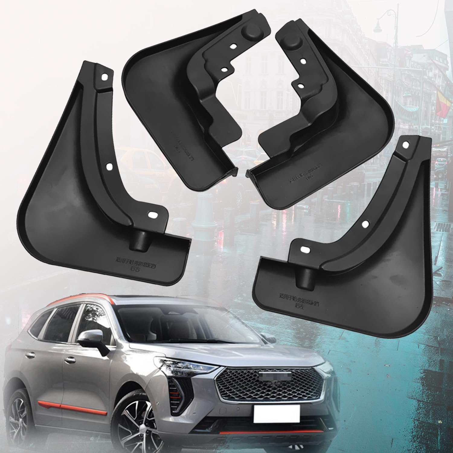 Guardabarros Haval Jolion 2021-2024 para protección de carrocería contra piedras y lodo