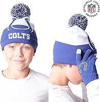 Vista 88 de Ultra Game Gorro de invierno de punto súper suave oficial de la NFL con guantes extra cálidos para pantalla táctil