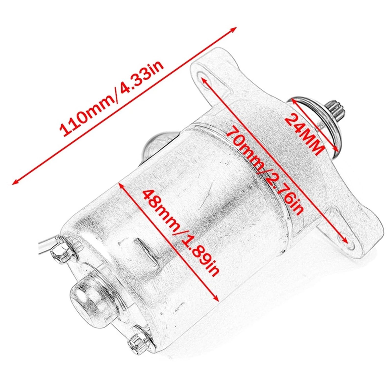 Motorino avviamento Per Kawasaki KSF50 KFX50 21163-Y001 Per Kymco VP SUPER 8 STREET LIKE AGILITY 50 Paesi Bassi PERSONE 32105-LBD6-E00 Motorino Avviamento