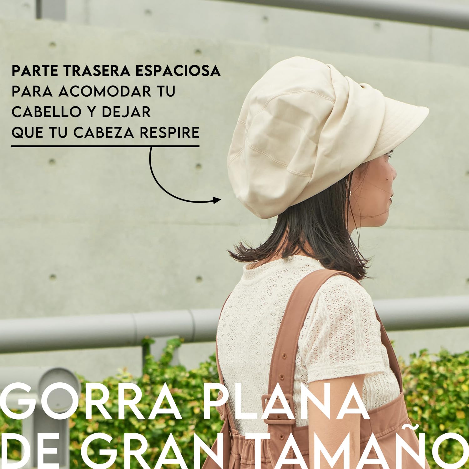 CHARM Sombrero de Sol Verano Algodón Orgánico Mujer - Visera Quimio UV Protégé