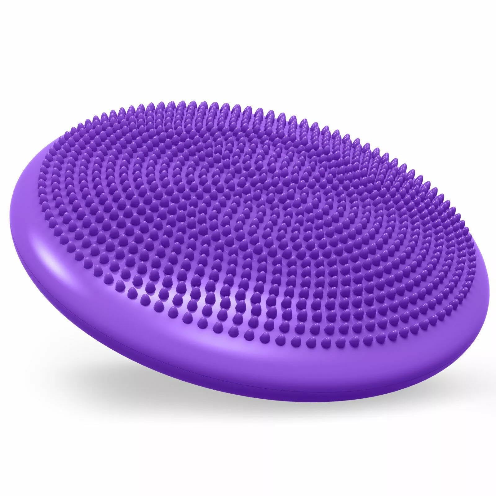 FLG Round Air Wobble Chair Massage Cushion 33cm (Purple)