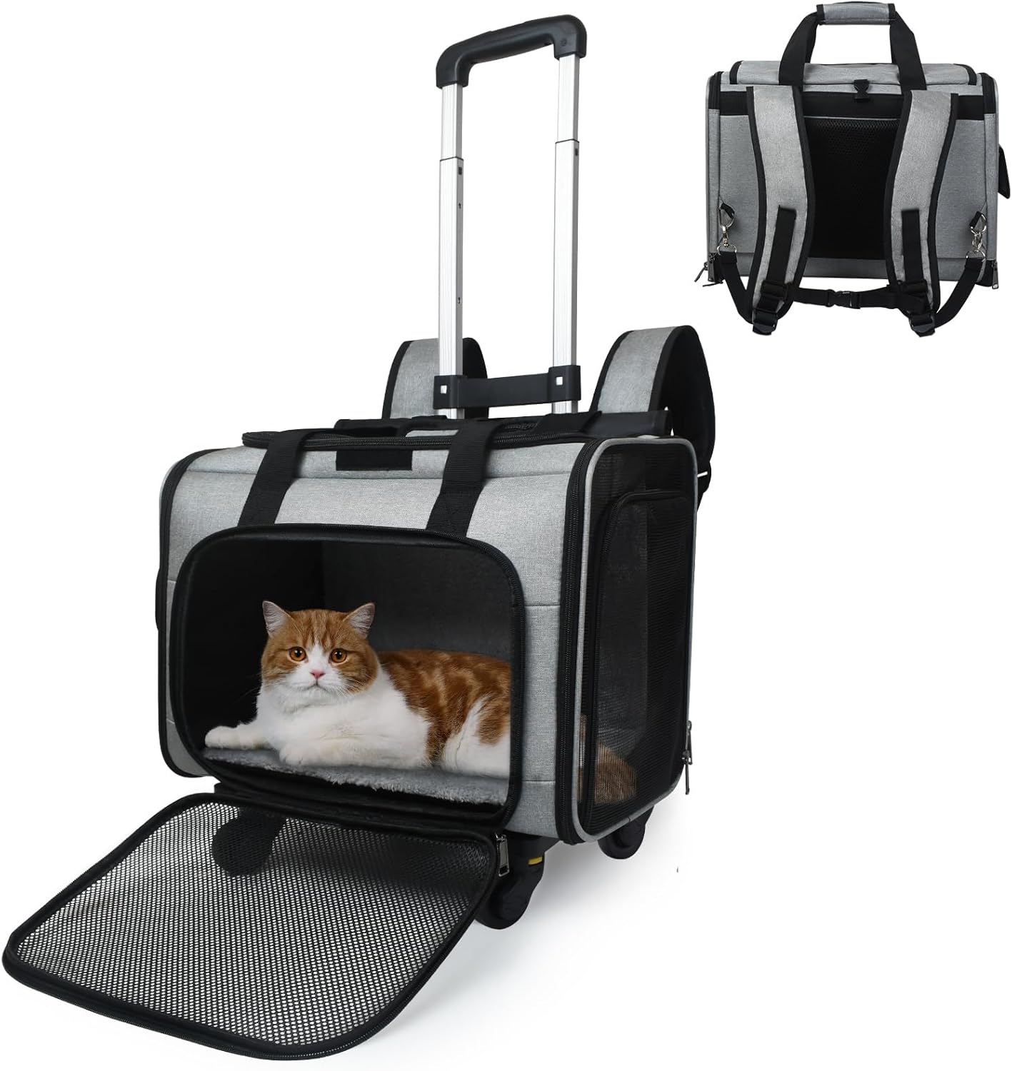 GJEASE Airline Approved Expandable Pet Carrier Backpack