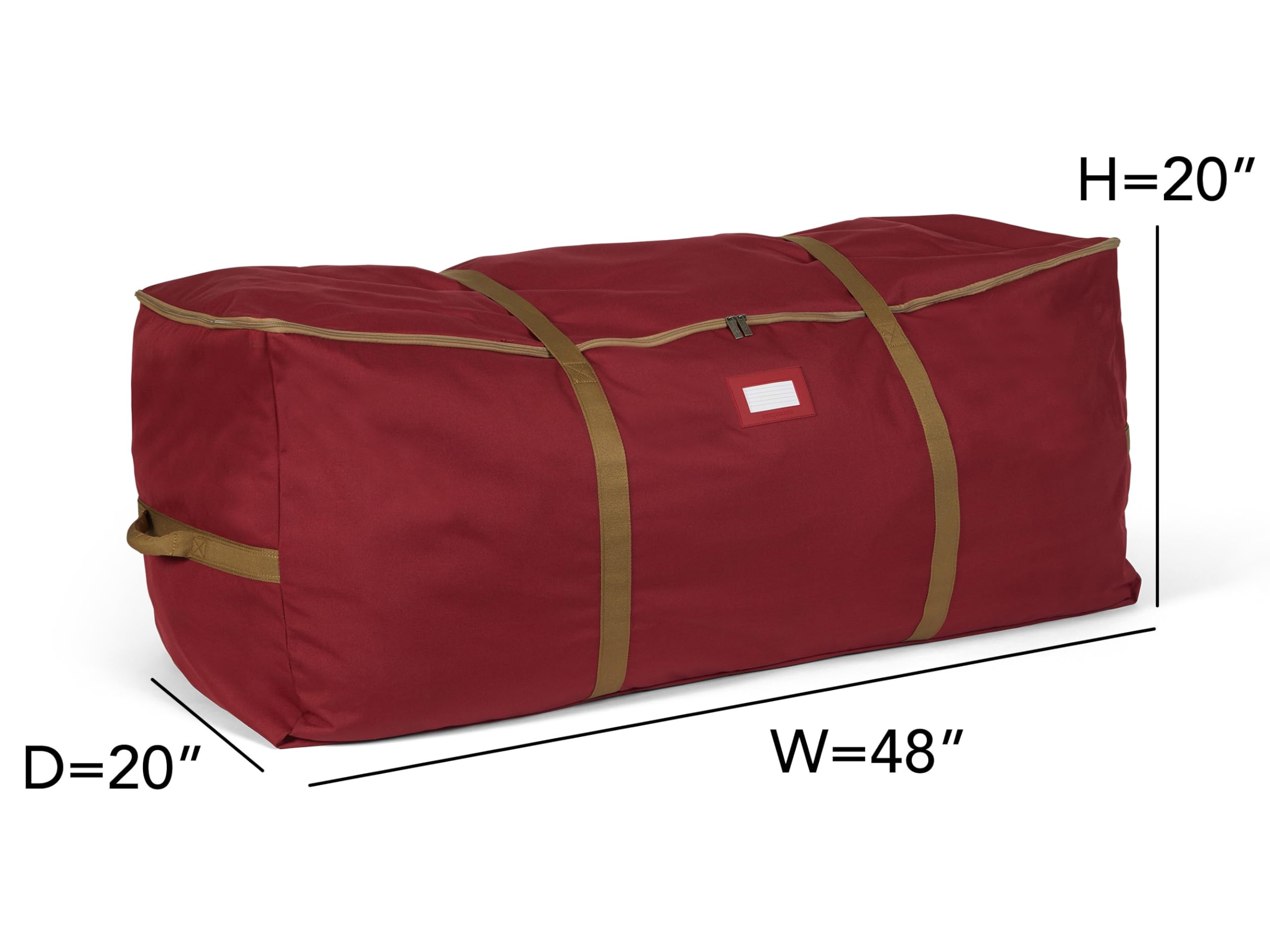 Covermates Keepsakes - Storage Cinch Bag - Heavy Duty Polyester - Reinforced Handles - Closet Storage, Red