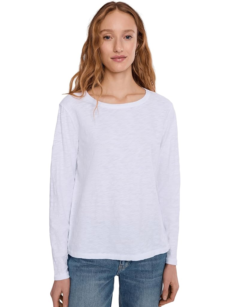 White Mod-o-doc Long Sleeve Favorite Tee
