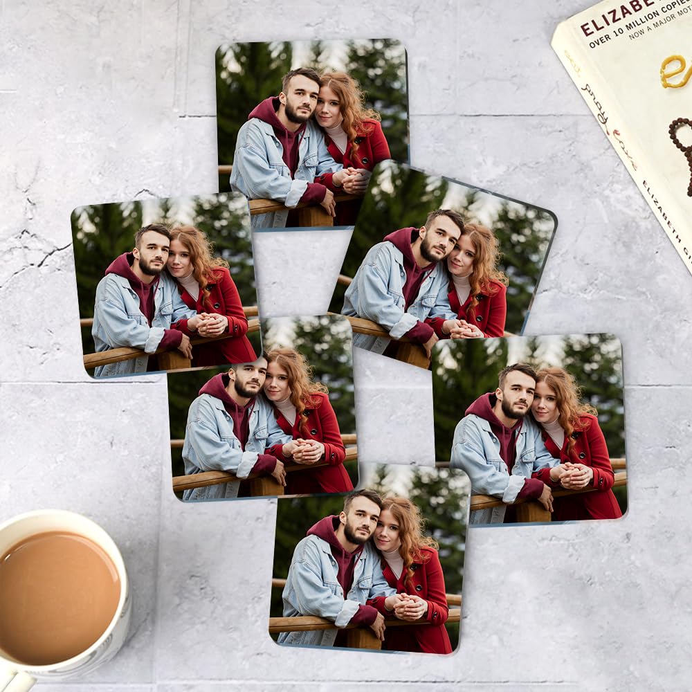 Printodelivery Customised Tea Coasters Set of 6 with Stand | Acrylic Semi-Square, Durable, Stylish Surface Protectors | Coaster Set Fit for Tea Cups, Coffee Mugs & Glasses, 4x4 Inches-image-49