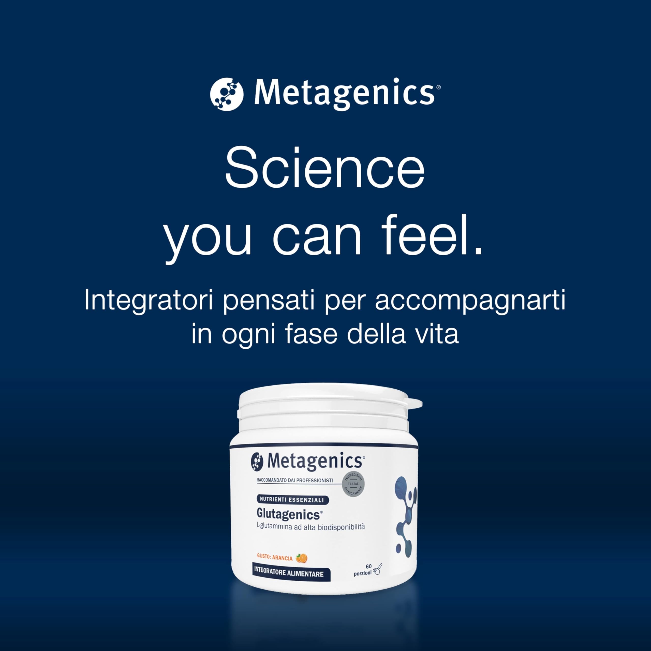 Metagenics Glutagenics ID - Fonte di L-Glutammina, Amminoacido Condizionatamente Essenziale - 60 Porzione