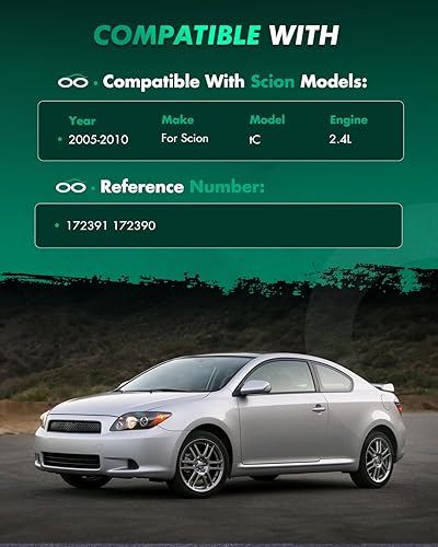 Vista 178 de SCITOO Puntales delanteros completos de resorte para Mercedes-Benz C230 08-09, para Mercedes-Benz C250 10-11, Mercedes-Benz C300 08-11