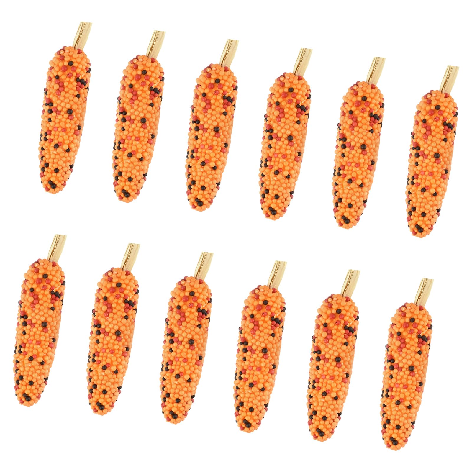 Tsophreniq Cyclical Spume Corn Package of 12 Realistic Harvest Objects for Wrap Displays and Craft Undertakings Fraudulent Corn Garnishes