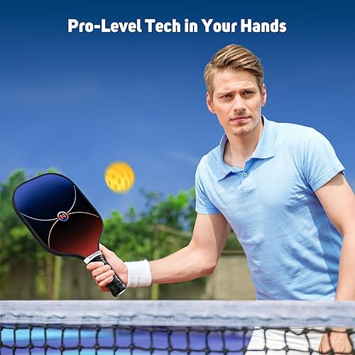 Miniatura 8 de niupipo Pickleball Paddles Set of 241, USAPA Approved Graphite Carbon Fiber Pickleball Rackets, Polypropylene Honeycomb Core, Cushion 4.72In Grip,