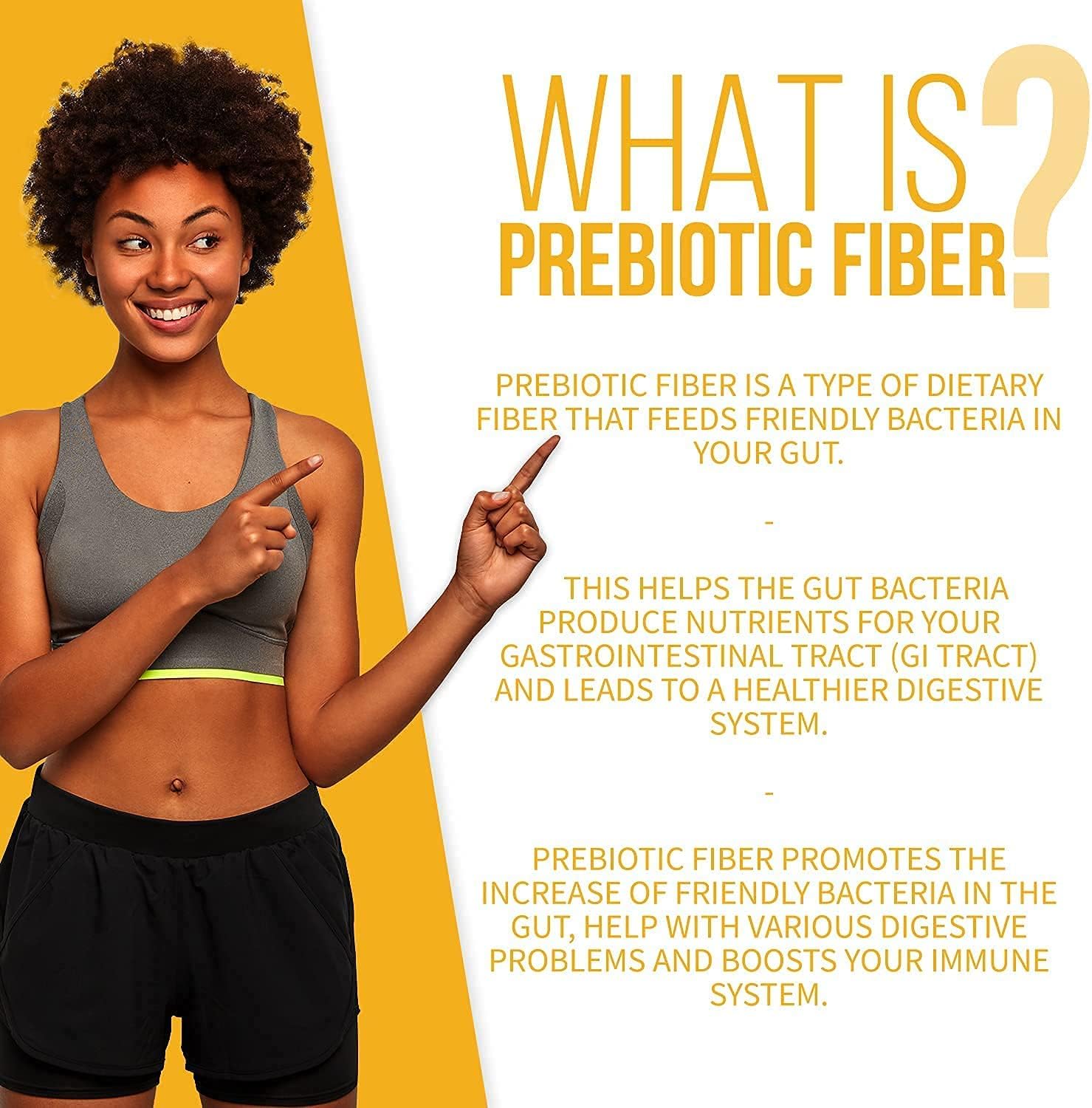 GOBIOTIX Prebiotic Fiber Supplement - Supports Gut Health and Digestive Regularity - Soluble Powder Fiber Supplement for Women + Men - Gluten Free, Sugar Free, Keto, Vegan (1 Pack) : Health & Household