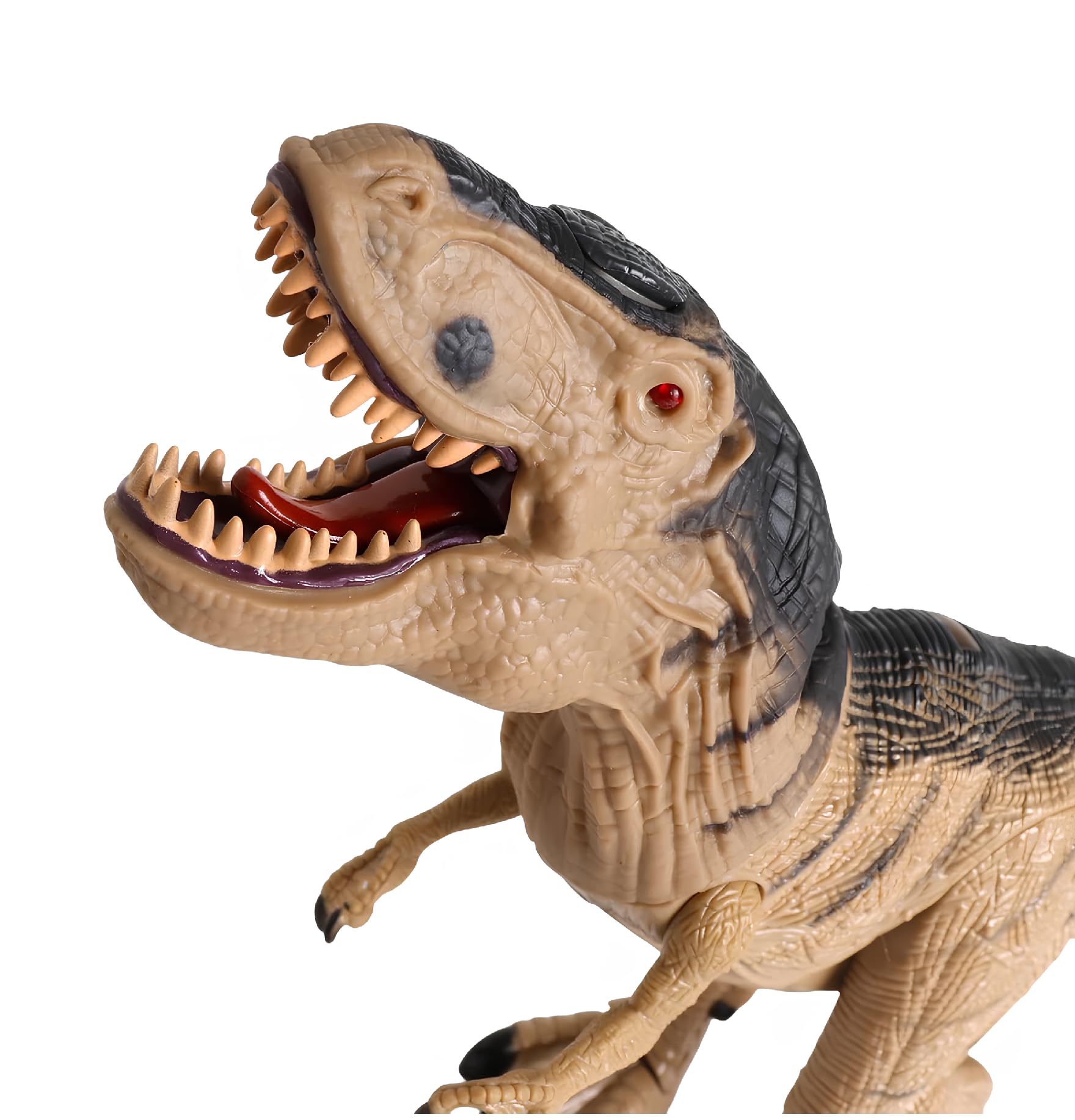 Dinosauro Telecomandato Gigante cm 53 con Effetto Fumo dalla Bocca Luce LED e Suoni Reali RC Dinosaur Tirannosauro T Rex Cammina e Ruggisce Realistico T-Rex Dinosauro Elettrico Gigante Giocattolo