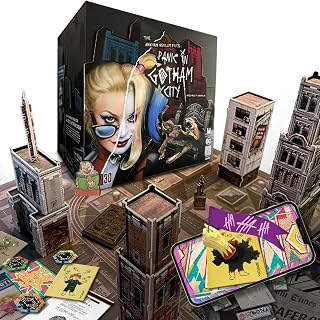 Arkham Asylum Files: Panic in Gotham City Augmented Reality Board Game - Escape Room-esque Batman Mystery with Harley Quinn and The Joker, Family Game Night - iPhone/iPad Only