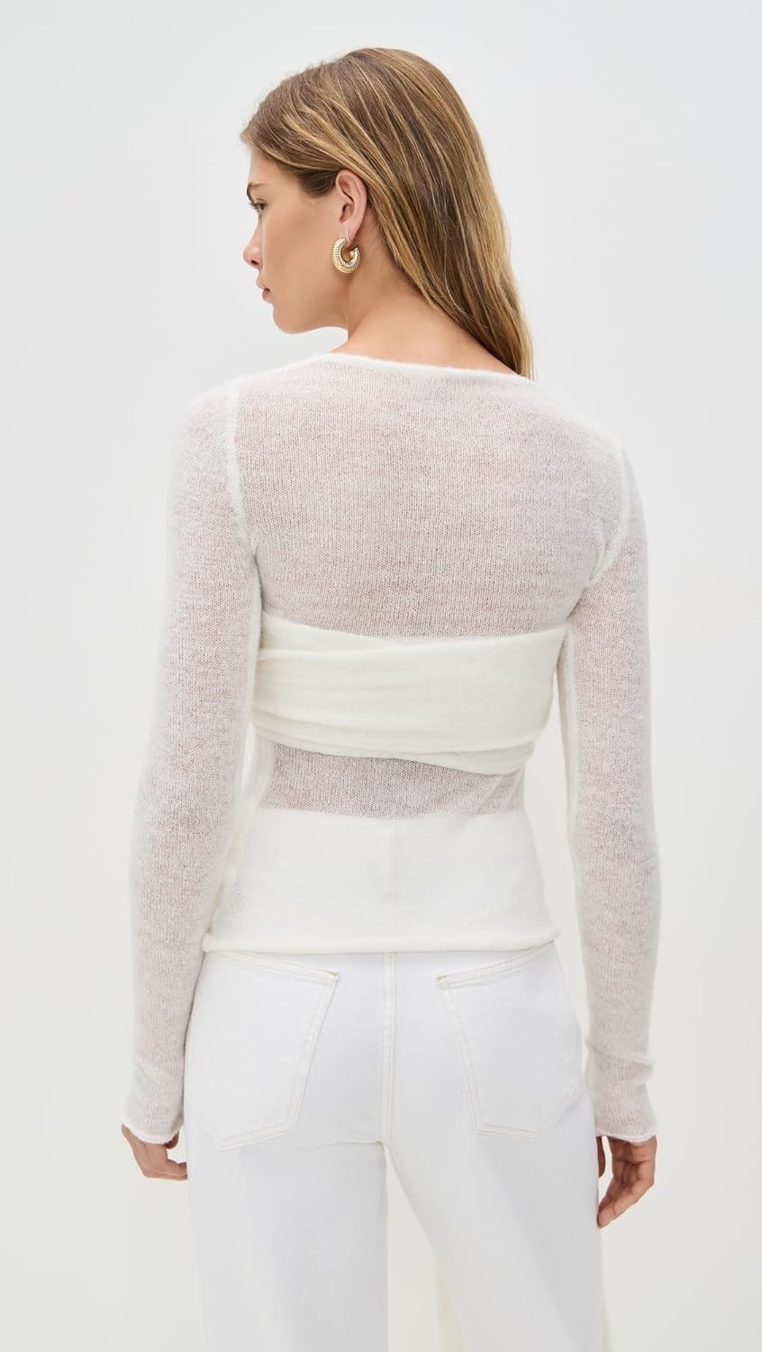 Simonett Women's Wrap Tie Knit Top - Image 4