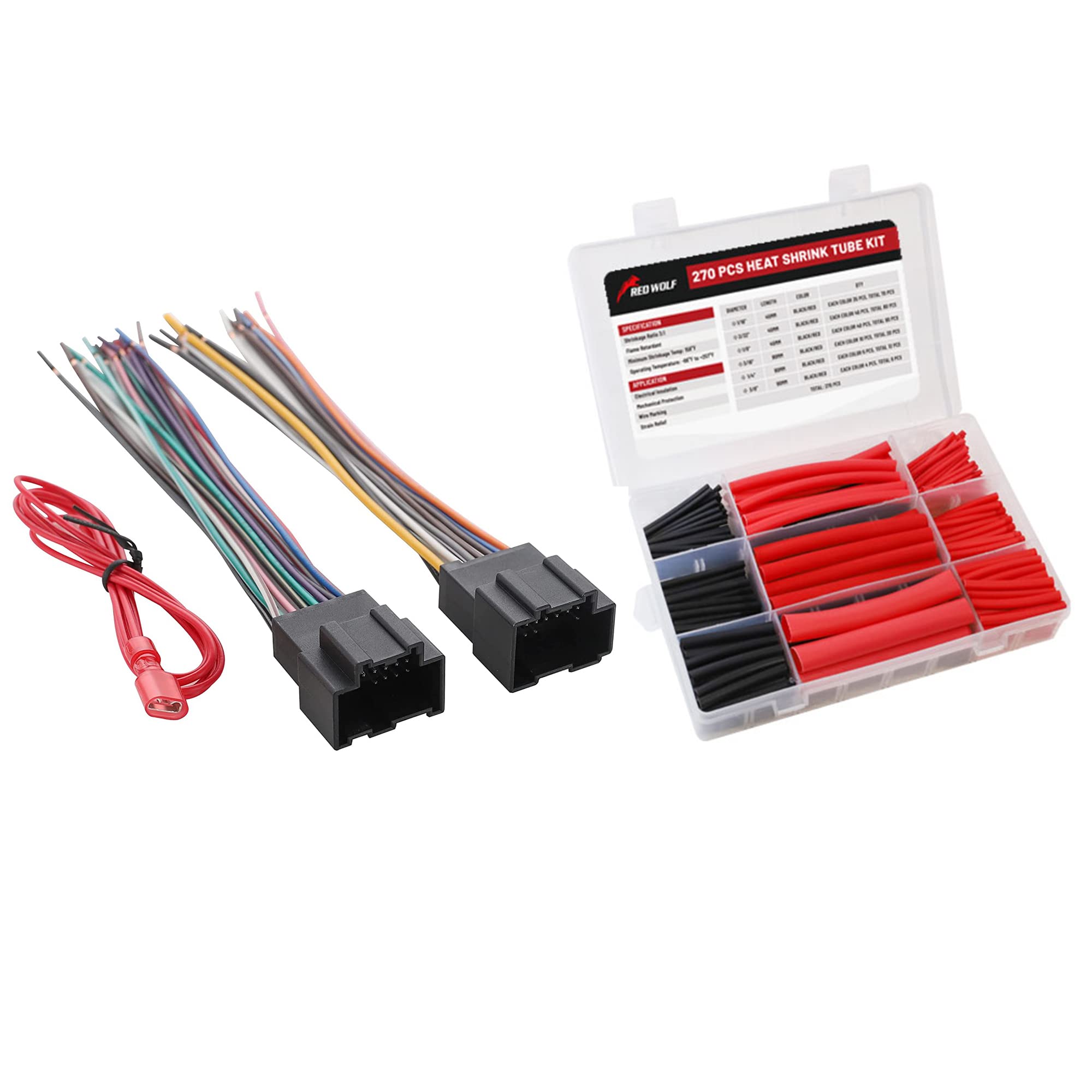 1/2 I.D. Red Polyolefin Thin Wall Shrink Tube 6-4 AWG - Rogo Fastener