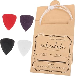 1Set Ukulele Maintenance Tool Set Care Supplies with Wool Picks Strings for Guitar Lovers Lightweight Portable Ukulele Accessory for Beginners Musicians