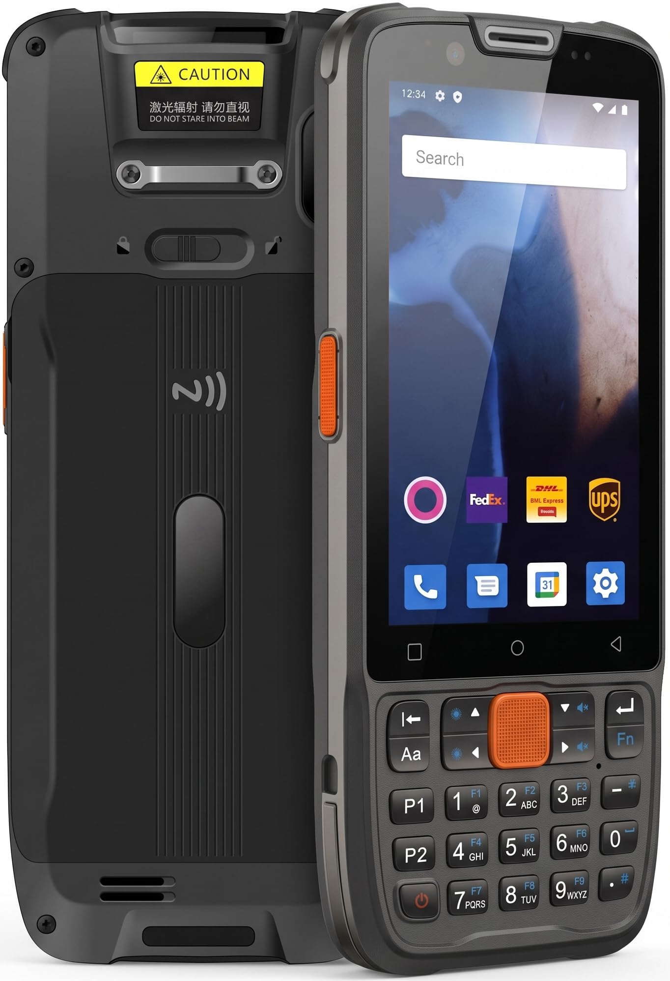 Kayoote S2 Android 13 Barcode Scanner 4" Touch Screen Physical Keypad Handheld PDA MT6765 Octa-Core 4GB+64GB 1D 2D QR High Precision Imager 4G WiFi BT NFC IP67 Rugged Warehouse Inventory Logistics