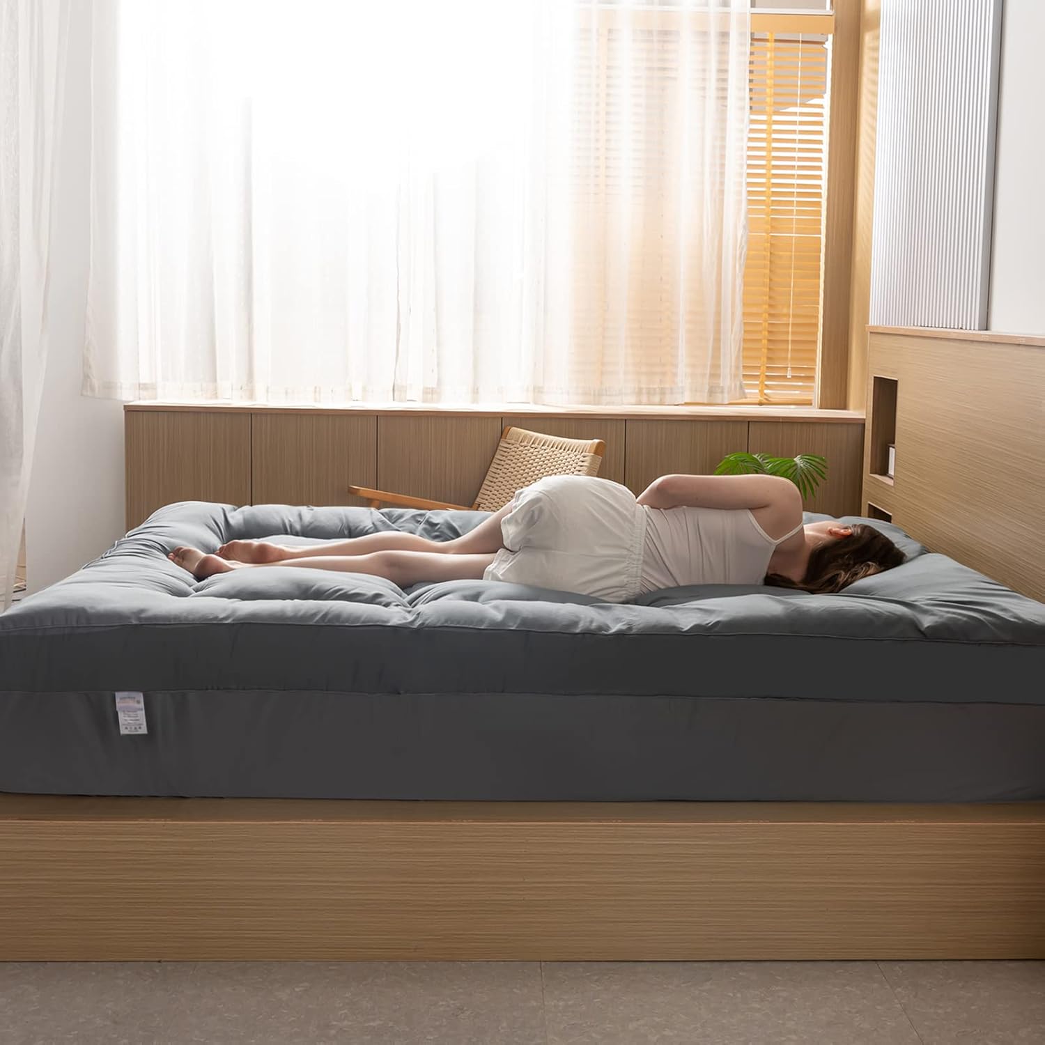 MAXYOYO Extra Thick Mattress Topper Queen Size, Pillow Top