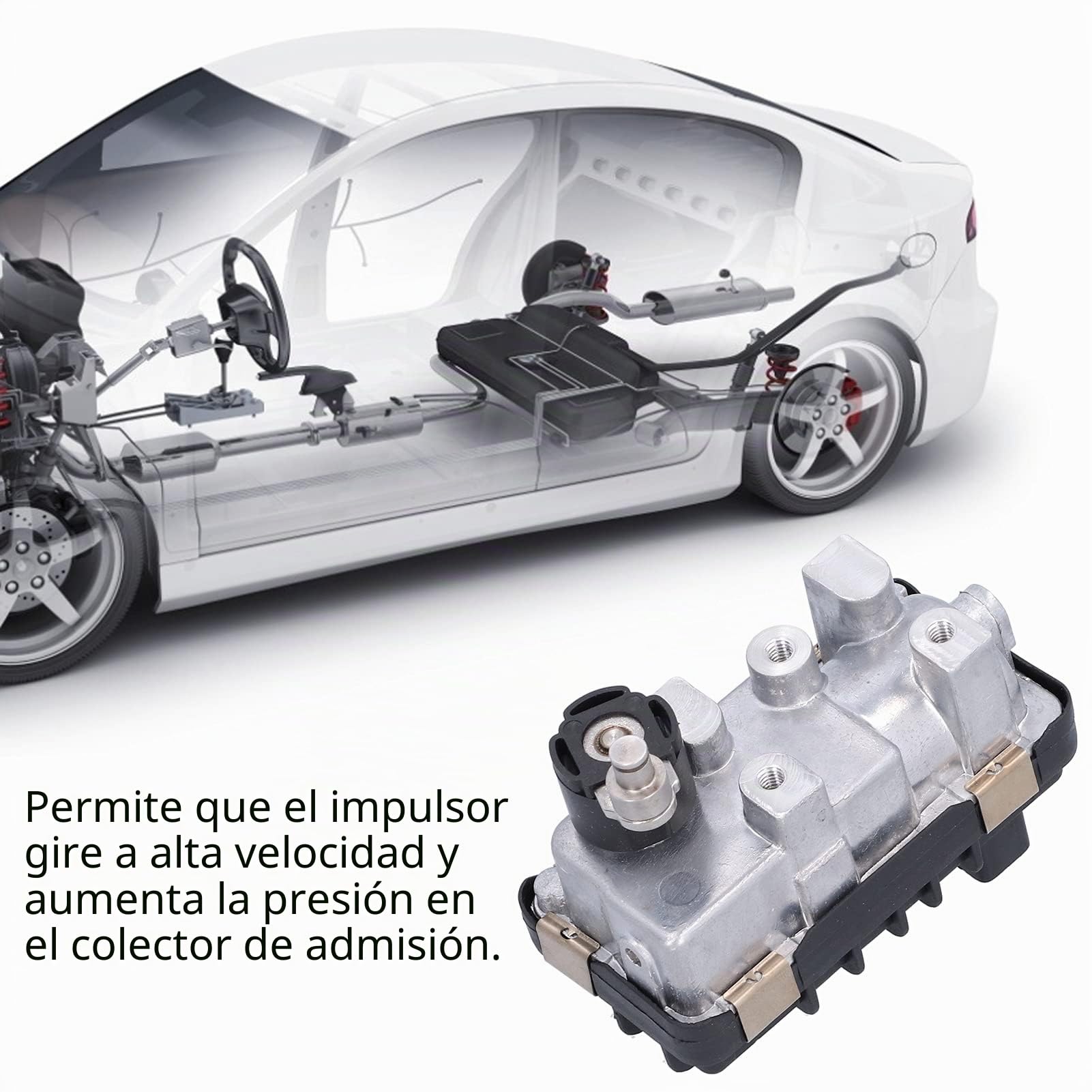 Turbo Actuador Electrónico Actuador del Turbocompresor 6NW‑009‑420 Reemplazo para la Clase C E GLM R