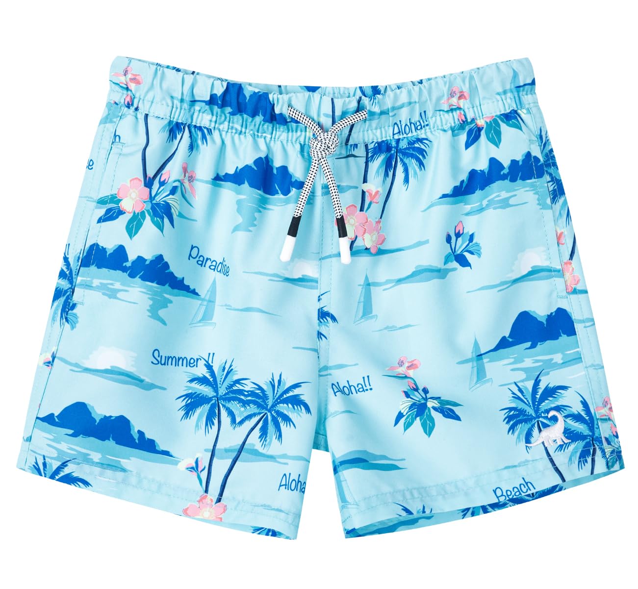 SURF CUZ Surfcuz Little Boys Swim Trunks UPF 50+ Toddler Beach Shorts Swimsuit Kids Quick Dry Swimwear