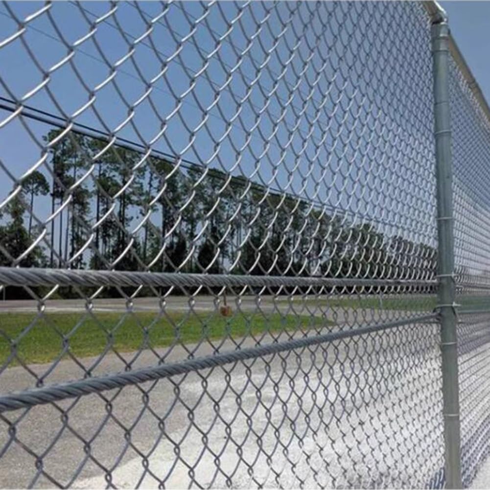 Malla de acero galvanizado duradera flexible para uso en exteriores, protección contra caídas y seguridad a gran altitud, perfecta para jardines y obras de construcción