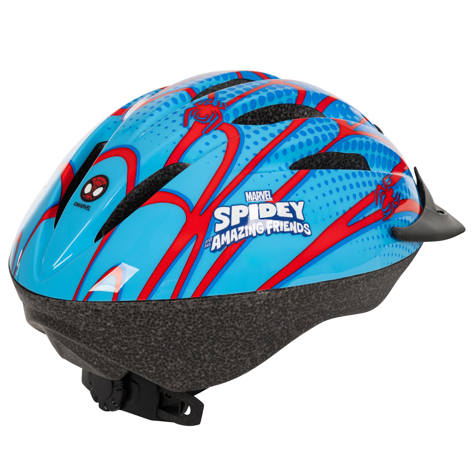 Disney & Marvel - Casco da bici per bambini, gamma ufficiale, regolabile, per bambini dai 3 ai 12 anni (50-54 cm), Frozen, Stitch, Minnie Mouse, Spidey, per ciclismo, scooter e skate