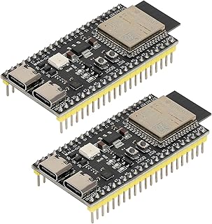 2pcs ESP32-S3-DevKit C N16R8 Development Board WiFi + Bluetooth MCU Module, Dual Type-C ESP32-S3-WROOM-1 Cores Microcontroller Processor Integrates Complete Wi-Fi and BLE Functions