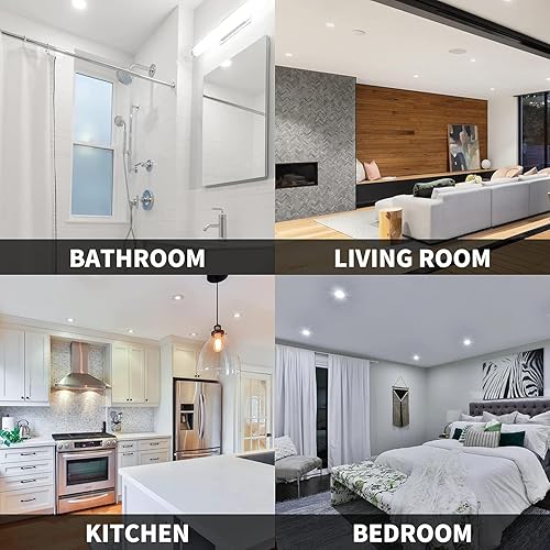 Miniatura 7 de RENO SUPPLIES RS 3.5 pulgadas, 5CCT - Gimbal de globo ocular cambiable de color, luz empotrable, 9W, 700LM, regulable,