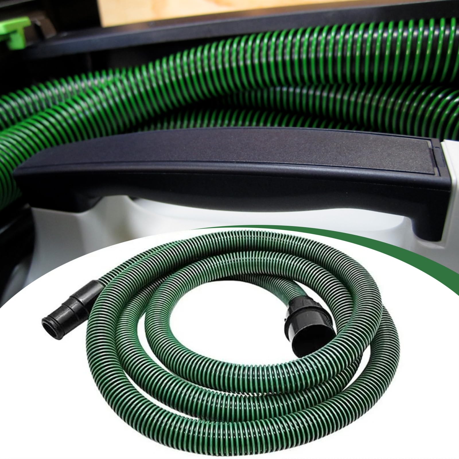 Tubo Aspirazione Polvere 5 m Compatibile con Festool CT 26/36/48 | CT 15/25, CT Mini & CT Midi dal 2019, D27 (Ø35 mm) Tubo Aspirazione per Levigatrici e Sistemi di Aspirazione
