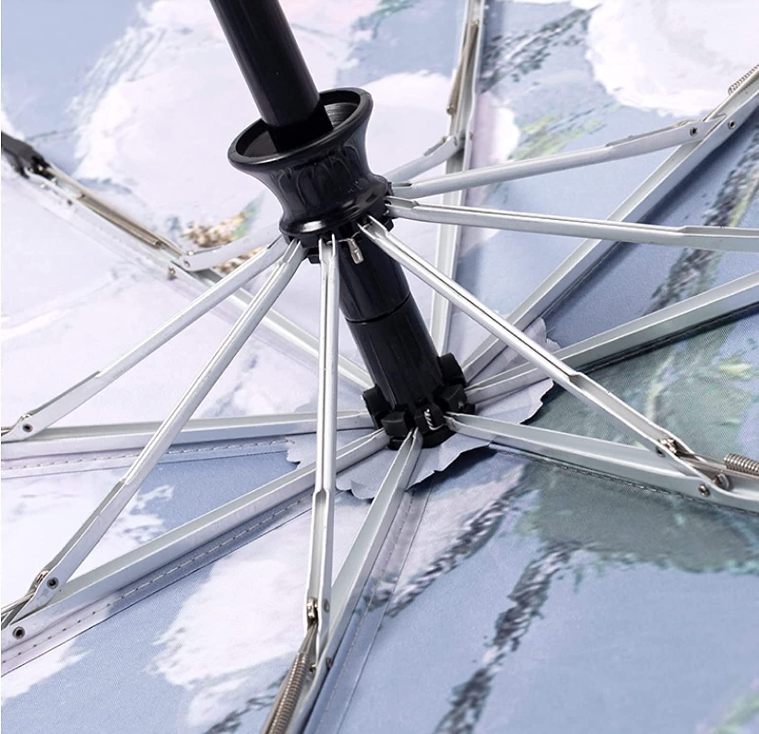 Paraguas Paraguas Automático Plegable Parasol Mujer Compacto Portátil Sol Lluvia De Doble Uso Paragua De Viaje