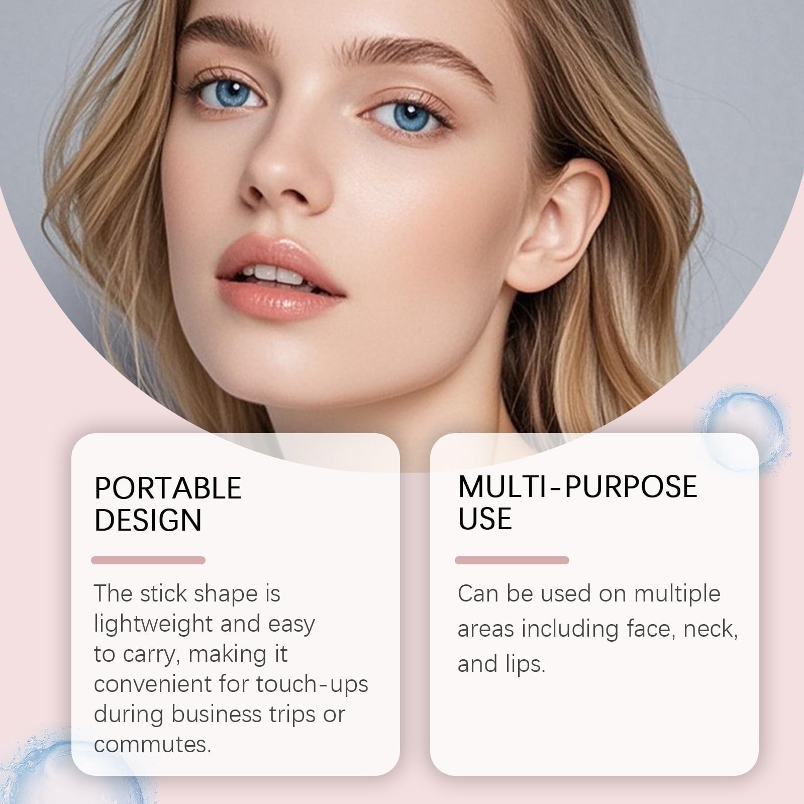 Multifunktionsstift PDRN Kollagen, koreanisch, Anti-Aging, Füllung, sofortige Wirkung, feuchtigkeitsspendend, schnelle Absorption, nicht klebend, Make-up-Basis für Lippen, Augen und Hals