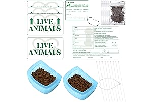 Eaasty Pet Airline Travel Kit with Live Animal Stickers for Convenient and Compliant Pet Transportation
