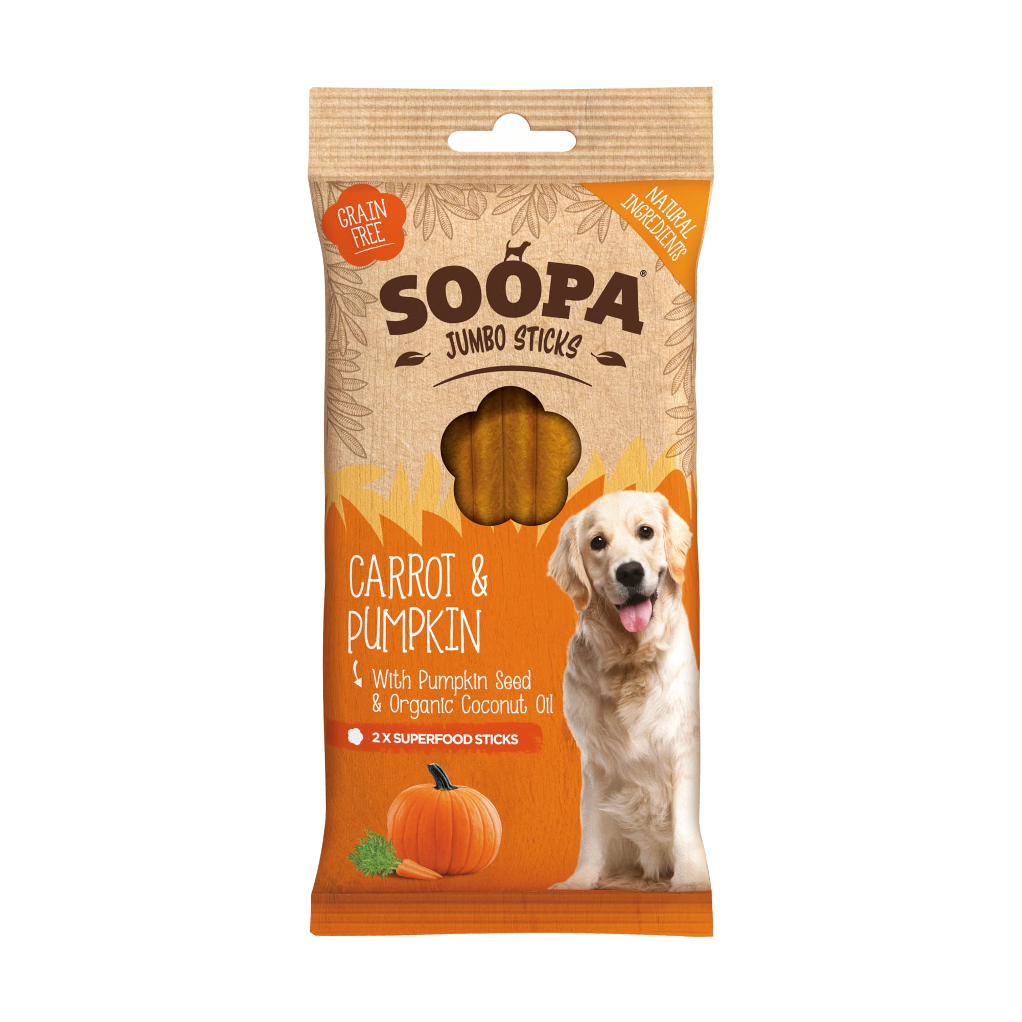 Soopa Carrot & Pumpkin Jumbo Sticks 170gm