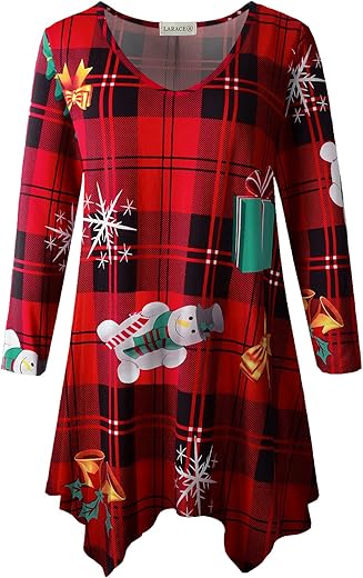 Tops for Women Tunic Asymmetrical Dress Shirts