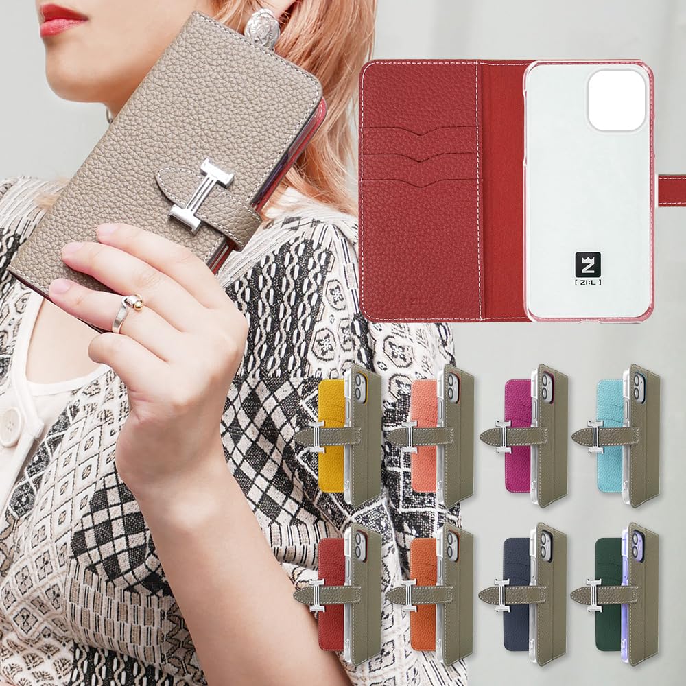Amazon.co.jp: ZI:L（ジール） iPhone12 mini 対応 ケース 手帳型