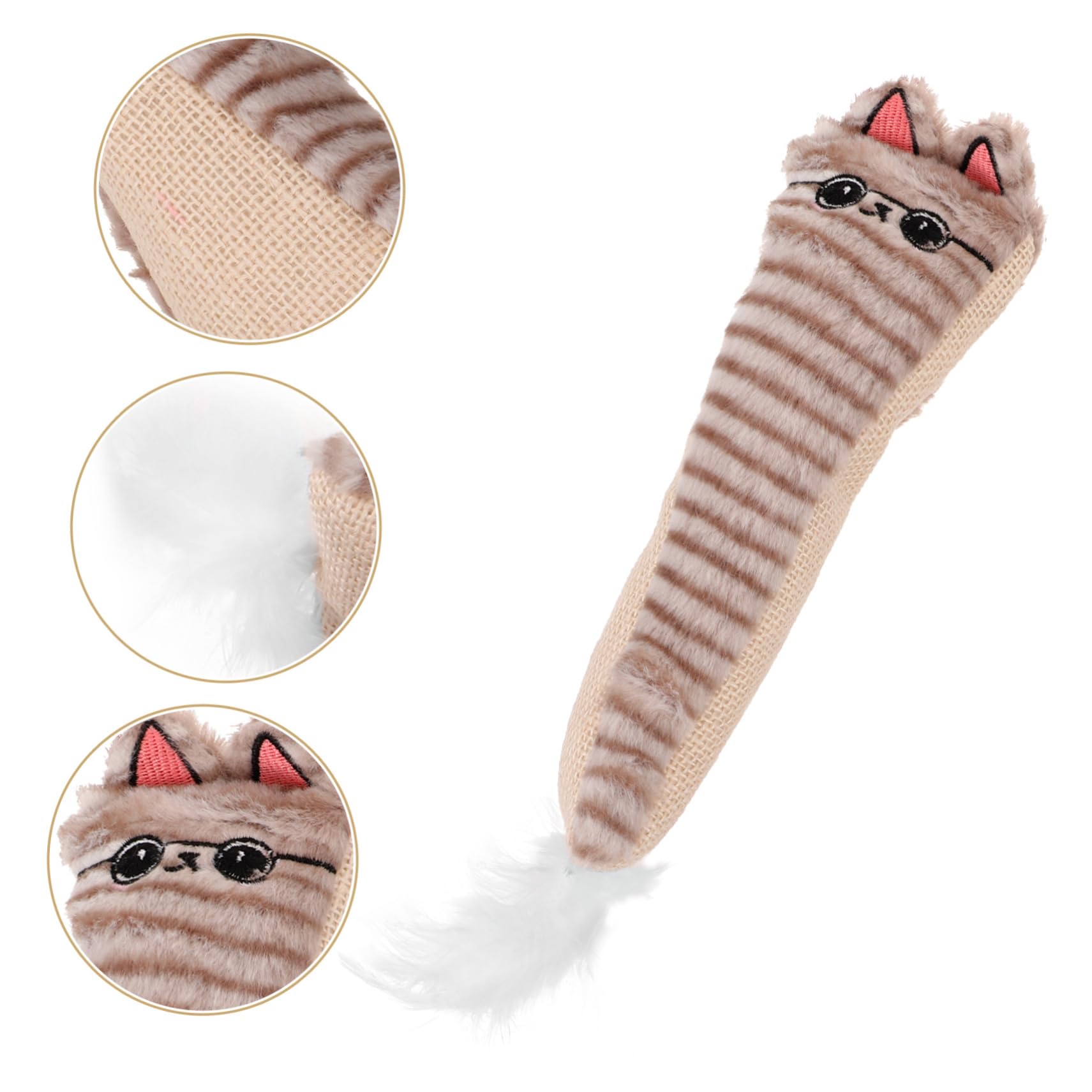 minkissy Jouets pour Chats Interactifs Doux Et Confortables en Papier Froissé en Forme De Dessin Animé