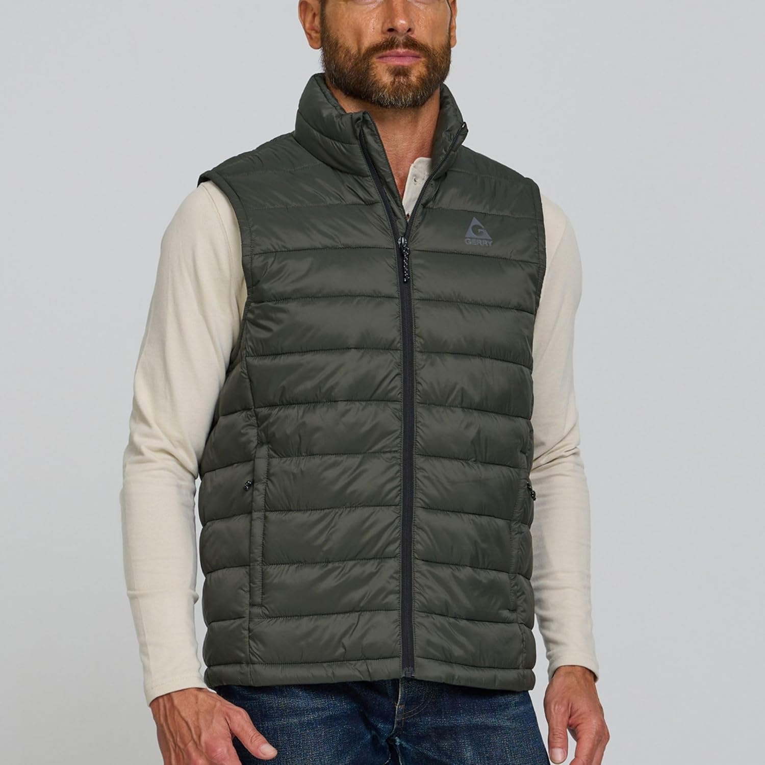 Gerry Puffer Vest for Men – Lightweight Sleeveless Outdoor Vest with Pockets, Puffer Vest Jacket for Men Outerwear
