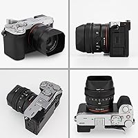 Vista 7 de Haoge LH-S245N - Parasol cuadrado de metal de bayoneta para lente Sony FE 1.969 in F2.5 G FE 1.575 in F2.5 G FE 0.945 in F2.8 G, RX1RIII/M3/RX1R2