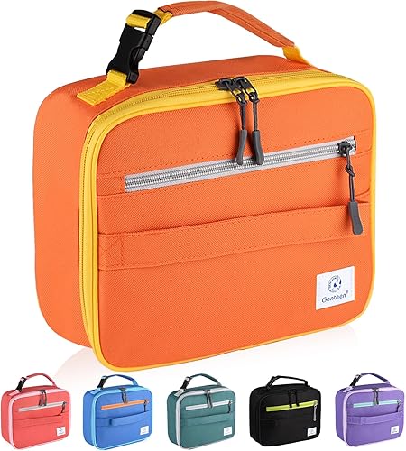 Miniatura 13 de Bolsa de almuerzo Genteen para mujeres, niñas y niños, lonchera aislada, lonchera reutilizable para la escuela, el trabajo, actividades al aire