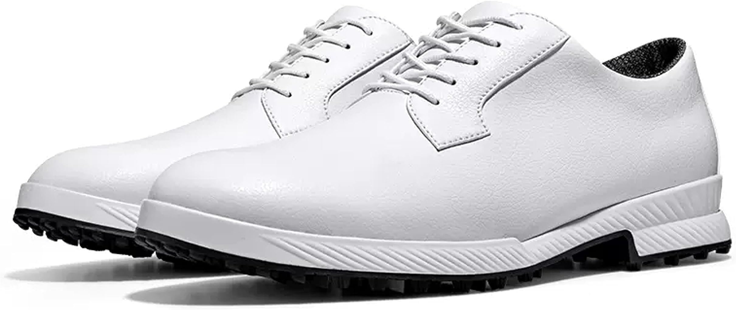 PGM Men's Waterproof Golf Shoes - Premium Microfiber Leather Spikeless Golf Shoes with Anti-Slip TPU+EVA Sole for Traction & Comfort